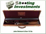 John Dickson & Son Round Action 12 Ga 28in barrels made in 1885! - 1 of 4