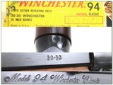 Winchester Model 94 Classic 30-30 rifle unfired in box XX Wood! - 4 of 4