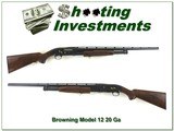 Browning Model 12 High Grade in 20 Ga Exc Cond!