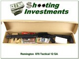 Remington 870 Tactical 12 Ga as new in box with special ops stock - 1 of 4