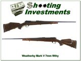 Weatherby Mark V Deluxe 7mm Wthy Mag Exc Cond! - 1 of 4