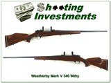 Weatherby Mark V Deluxe in 340 Wthy Mag!