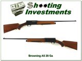 Browning A5 20 Ga 67 Belgium rare 26in Cylinder barrel - 1 of 4