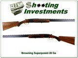 Browning Superposed 62 Belgium 20 Ga 28in Skeet
