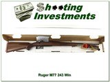 Ruger M77 243 Win Red Pad Tang Safety unfired MINT in box! - 1 of 4