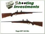 Ruger M77 Red Pad Tang Safety 243 Win Exc Cond! - 1 of 4