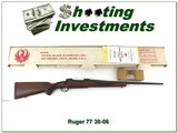 Ruger M77 30-06 Red Pad Tang Safety unfired MINT in box! - 1 of 4
