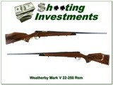 Weatherby Mark V Varmint Master 26in 22-250 XX Wood! - 1 of 4