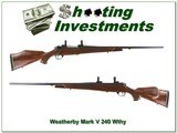 Weatherby Mark V Deluxe 9-Lug 240 Wthy collector! - 1 of 4