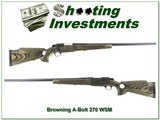 Browning A-Bolt II Eclipse in 270 WSM 26in Varmint Exc Cond!! - 1 of 4