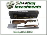 Browning Belgium Custom Shop 22 Short hand engraved Grade II NIB