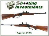 Ruger No.1 A Light Sporter 76 Liberty 270 Win collector!