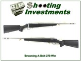 Browning A-Bolt II Stainless 270 Win with BOSS