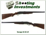 Savage 24 22 LR over 3in 410 bore very nice!