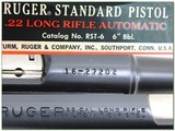 Ruger Standard (pre-Mark 1) 22 LR unfired in box! - 4 of 4