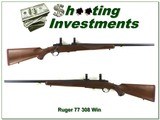 Ruger M77 Tang Safety Red Pad 308 Win varmint barrel!