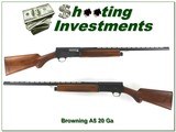 Browning A5 64 Belgium 20 Ga 26in IC Vent Rib! - 1 of 4