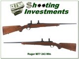 Ruger M77 early 1969 Flat Bolt 243 Win collector! - 1 of 4