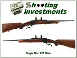 Ruger No.1 Red Pad RARE Model AB in 223 Rem like new! - 1 of 4