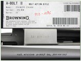 Browning A-Bolt II Stainless hard to find 325 WSM in box! - 4 of 4