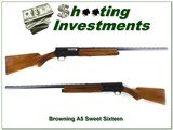 Browning A5 63 Belgium Sweet Sixteen blond Vent Rib! - 1 of 4