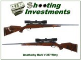 Weatherby Mark V Deluxe LH 257 Wthy with Weatherby scope! - 1 of 4