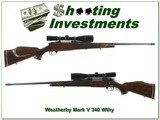 Weatherby Mark V LH Lazermark 340 Wthy w/ 4-12 Nikon! - 1 of 4