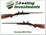 Browning 1885 Low Wall in 223 Rem Collector Condition! - 1 of 4