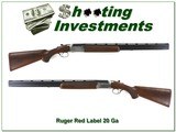 Ruger Red Label 20 Ga Exc Cond Red Pad! - 1 of 4