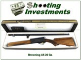 Browning A5 20 Ga 71 Belgium in box!