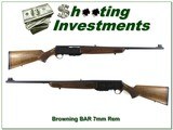 Browning BAR Grade II 74 Belgium 7mm Rem collector!