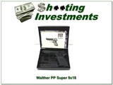 Walther PP Super 9x18 unfired in case, 2 mags!