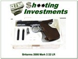 Britarms 2000 Mk 2 22 LR Target Pistol