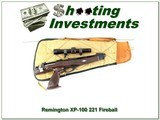 Remington XP-100 target pistol 221 Fireball in case with Leupold!