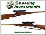 Sako Riihimaki Mannlicher in 222 Rem with Leupold!