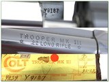 Colt Trooper MK III 4in 22LR unfired in box! - 4 of 4