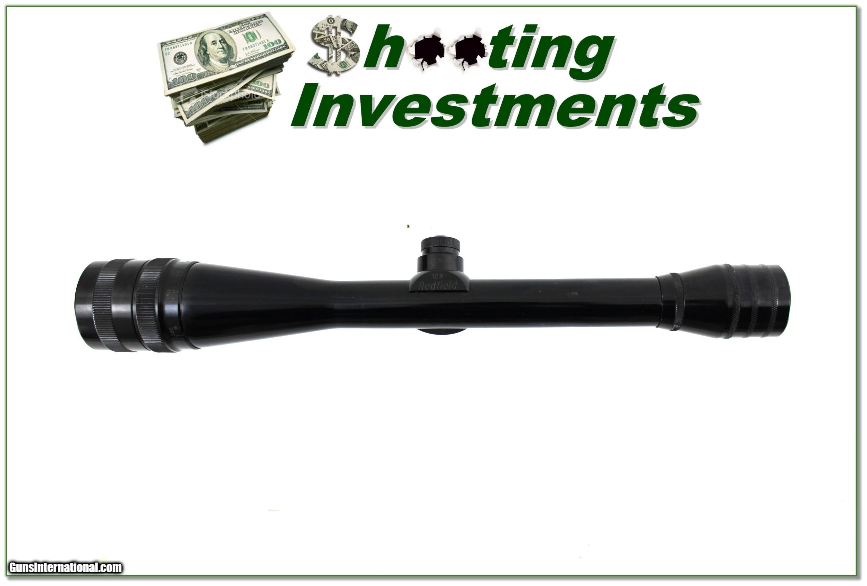 Vintage Redfield 12X Target scope USA Made Gloss fine target dot