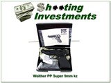 Walther PP Super 9mm KZ .380 NIB Pistol