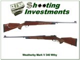 Weatherby Mark V LH Safari Grade Custom Shop 340 Wthy