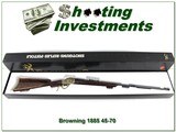 Browning 1885 45-70 RMEF 1 of 400 Oct NIB Rare - 1 of 4