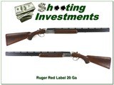 Ruger Red Label 20 Ga Exc Cond Red Pad!