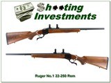 Ruger No. 1 22-250 Rem Rifle - 1 of 4