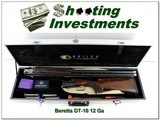 Beretta DT-10 12 GA 30” W 20, 28, and 410 GA Briley Sub-gauge tubes and Aluminum Case