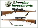 Ruger 77 Mark II 30-06 Mannlicher 18” w/ Weaver - 1 of 4