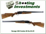 Savage 34D Series M 3” 20 Ga and 22 LR 24” - 1 of 4
