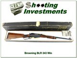 Browning BLR 71 Belgium made 243 in original box! - 1 of 4