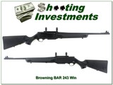 Browning BAR Stalker 243 Win rare Exc Cond! - 1 of 4