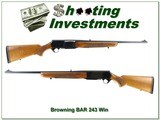 Browning BAR Belgium 243 22” 1969 Rifle - 1 of 4