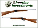 Ruger No. 3 375 Win Rare 22” Rifle - 1 of 4