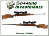 Winchester Model 70 338 Win Mag 24” 1967 Red Letter - 1 of 4